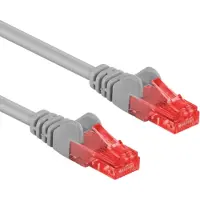 Goobay CAT 6 -kytkentäkaapeli, U/UTP, harmaa