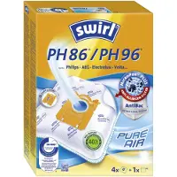 Swirl Ph86 Pölypussi 4-pakkaus + Suodatin