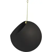 AYTM Globe roikkuva ruukku, iso, musta - kulta