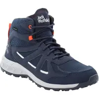 Jack Wolfskin Men's Woodland 2 Texapore Mid Dark Blue / Red Retkeilykengät 44.5