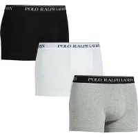 Ralph Lauren for man. 714835885003 Pack of 3 Boxers 714835885003 grey, white, black (XL), Homewear, Cotton, Elastane