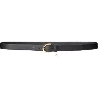 Ralph Lauren for woman. 412802952004 Black bead embossed leather belt (M), Casual