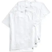 Ralph Lauren for man. 714830304003 Pack of 3 white crew neck t-shirts (M), Homewear, Cotton, Short sleeve