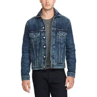 Ralph Lauren Faded Denim Trucker Jacket - Blue - XXL