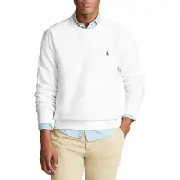 Ralph Lauren for man. 710766772009 White RL fleece sweatshirt (XXL), Casual, Cotton