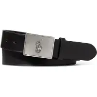 Ralph Lauren 36Mm Pp Plaque Belt - Black - 38
