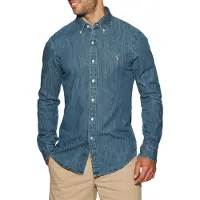 Ralph Lauren Slim Fit Chambray Shirt - Blue - S