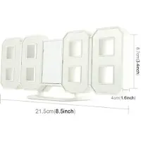 24hShop Suuri 3D-digitaalinen seinäkello / herätyskello valkoisella LED-valolla - Monitoiminen