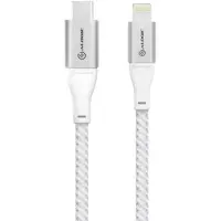 Alogic SUPER Ultra USB-C – Lightning -kaapeli, 1,5 m, hopea