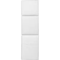 DIYTI Plain Aurinkotuolityyny 50x186 Cm - Tyynyt Polyesteri Valkoinen - 08-WHIC-PW-WHI/WHI