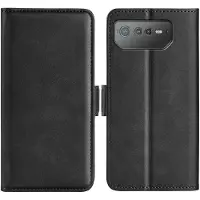SKALO Asus ROG Phone 6/6Pro/6D/6D Ultimate 5G Premium Wallet Lompakkokotelo - Musta