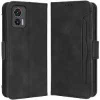 SKALO Motorola Edge 30 Neo 5G 6-lokeroa Lompakkokotelo - Musta