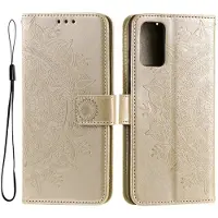 SKALO Samsung A53 5G Mandala lompakkokotelo - Kulta