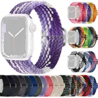 SKALO Punottu -ranneke Apple Watch Series 1-3 42mm - Violetti-Valkoinen