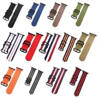 SKALO Nato Ranneke Nailona Apple Watch 38/40/41mm - Trikolor