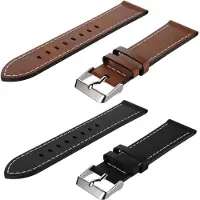 SKALO Ranneke nahkaa Huawei Watch GT 2 46mm - Musta