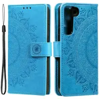 SKALO Samsung S22 Mandala lompakkokotelo - Sininen