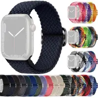 SKALO Punottu -ranneke Apple Watch Series 1-3 38mm - Antrasiitti