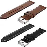 SKALO Ranneke nahkaa Garmin Venu Sq/Sq Music - Ruskea