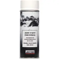 101 Inc Fosco Army Paint Spray 400ml (Color: White RAL 9010)