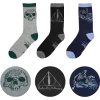 Harry Potter Cinereplicas Movies: - Deathly Hallows Socks (Set of 3) (CR1605)