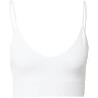 Lindex Bra Seamless Rib Top - White - S
