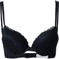 Lindex Bra Linnea In Lace - Black - Black - 70 C