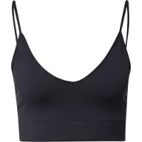 Lindex Bra Seamless Rib Top - Black - S