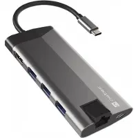 Natec Fowler Plus Hub USB-C Multiport Adapter 8 in 1 - USB-hubi