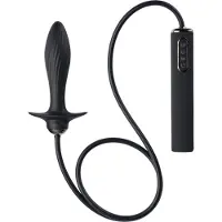 Anal Fantasy Auto-Throb Pumpattava Värisevä Anustappi 13 cm - Black