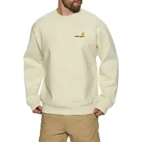 Carhartt WIP Collegepaita 'American Script' beige / suklaa / keltainen