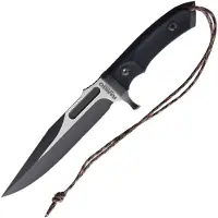 Rambo Knives Rambo Last Blood 9416 Bowie Two Tone 3Cr13, Black Polymer Handle, fixed knife, Dietmar Pohl design