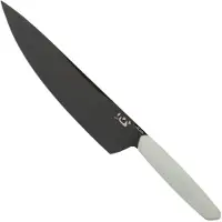 XIN Cutlery XinCore XC125 White G10, Red Liners, Black TiN Coating, chef's knife 21.5 cm