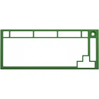 Glorious GMMK PRO Top Frame -näppäimistön vaihtokuori, forest green