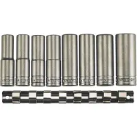 Teng Tools Hylsyjä sarjana. Nelikulmainen 1/2\"-kiinnitys. M1208-6