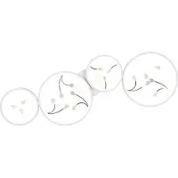 TRIO Lighting Led Groovy, himmennettävä, Valkoinen/opaali, Olohuone/ruokailutila, Metalli