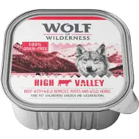 Wolf of Wilderness 6x300g Adult High Valley Beef viljaton koiranruoka märkä