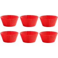 Lékué muffinssivuoat silikoni 6-pack. Punainen