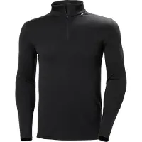 Helly Hansen Lifa Merino Midweight 1/2 Zip, miesten, musta