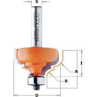 Cmt Profiilijyrsin B ; S=1/4''; D=35 mm
