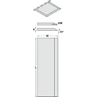 Cmt Höylän terät 792.410.30; 410x30x3 mm; HS; 2 kpl.
