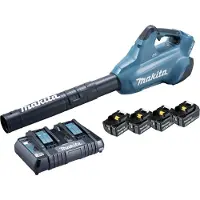 Makita Akku lehtipuhallin DUB362PT4; 2x18 V; 4x5,0 Ah akku