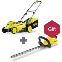 Kärcher Ruohonleikkuri LMO 18-36; 18 V; 1x5,0 Ah + HGE 18-45; 18 V; 45 cm pituus; akkukäyttöinen