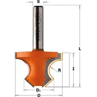 Cmt Profiilijyrsin ; S=8 mm; D=36 mm; R=8 mm