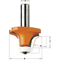 Cmt Pyöristysjyrsin 866.602.11; S=12,7 mm; D=50,8 mm