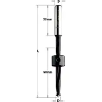 Cmt Puuporanterä 540.100.11; 10 mm