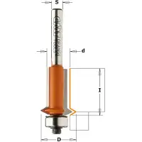Cmt V-urajyrsin ; S=8 mm; D=12,7 mm