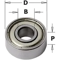 Cmt Tukilaakeri jyrsimen terälle 791.052.00; 62x35x14 mm
