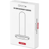 Kiiroo Onyx - masturbaattori hihanauha - tiukka istuvuus - 3 kpl - valkoinen