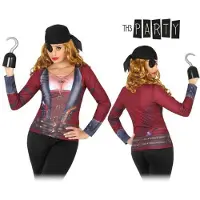 Atosa Pirate T -shirt Custom Punainen XS-S